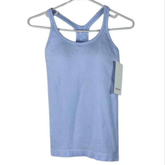 lululemon athletica Tops - ❤️ Lululemon Ebb to Street Tank in Blue Linen Size 6 NWT